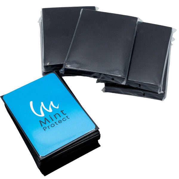 さらさらスリーブ レギュラーサイズ【300枚】 エンボス加工 (ブラック) - Mint Protect